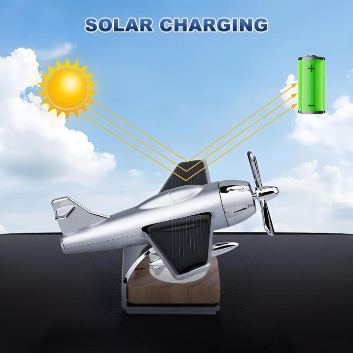 New Solar Powered Aeroplane car Air Freshner-x Bulb